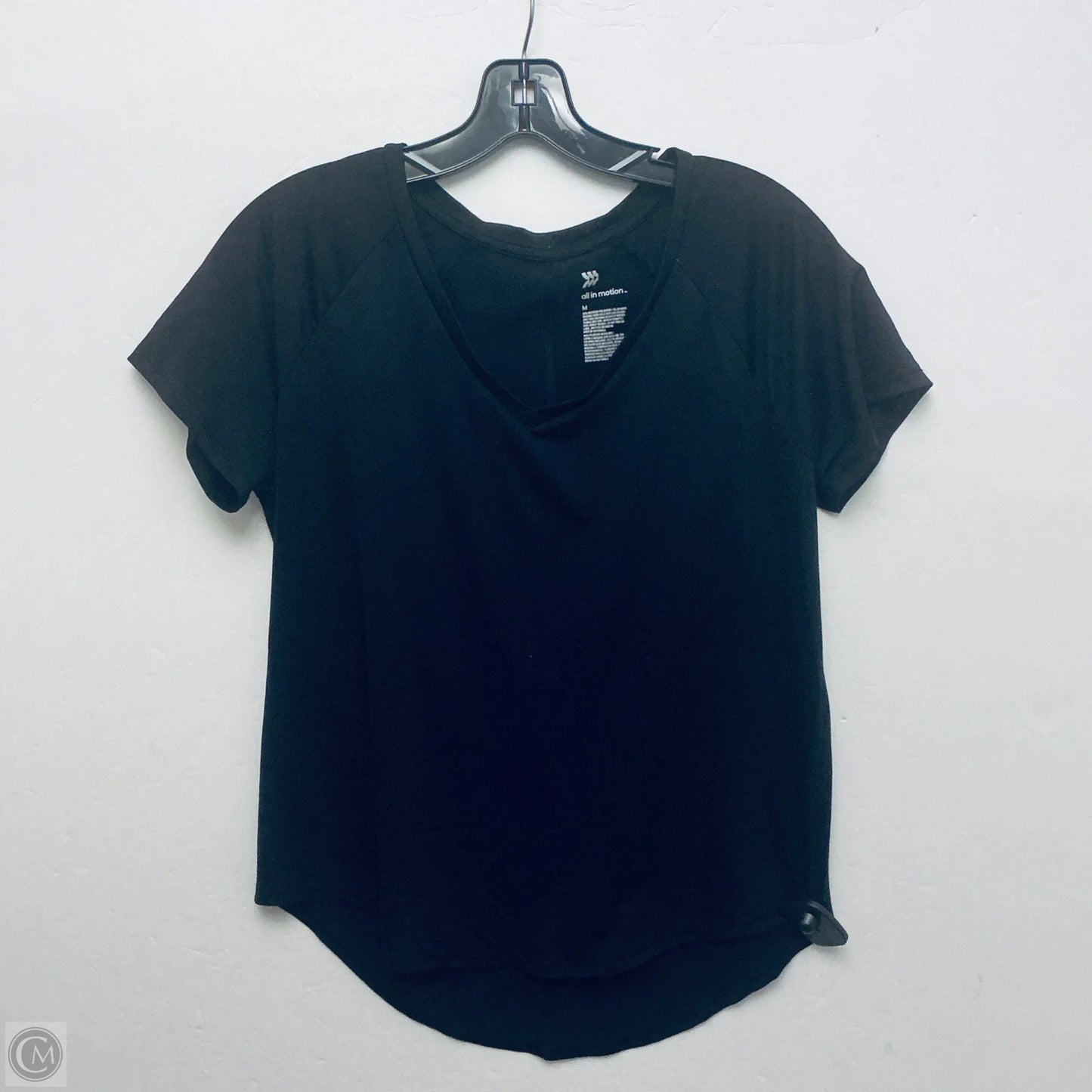 Top Short Sleeve Basic By All In Motion In Black, Size: M