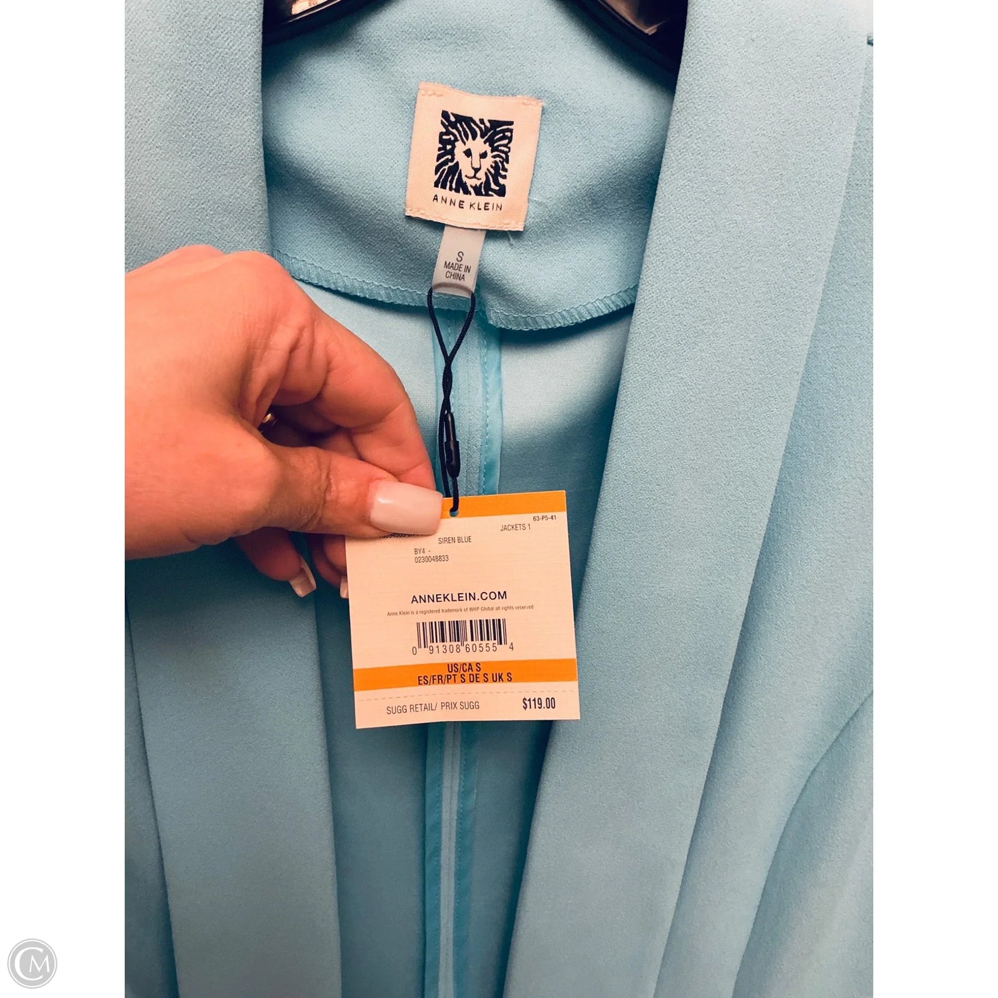 Blazer By Anne Klein In Blue, Size: S