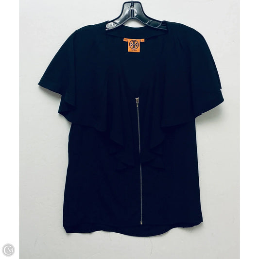 Top Short Sleeve Designer By Tory Burch In Black, Size: 12
