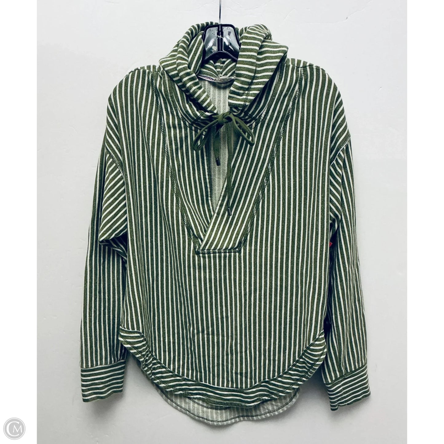Sweatshirt Hoodie By Pilcro In Green, Size: M