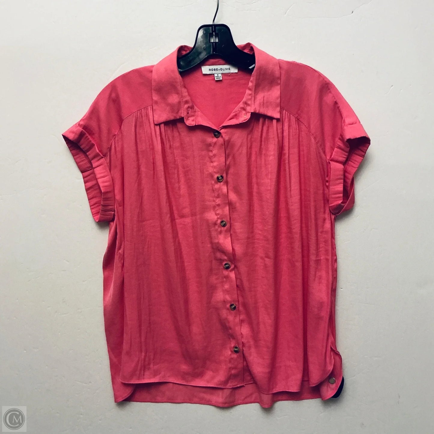 Top Short Sleeve By Rose And Olive In Pink, Size: S