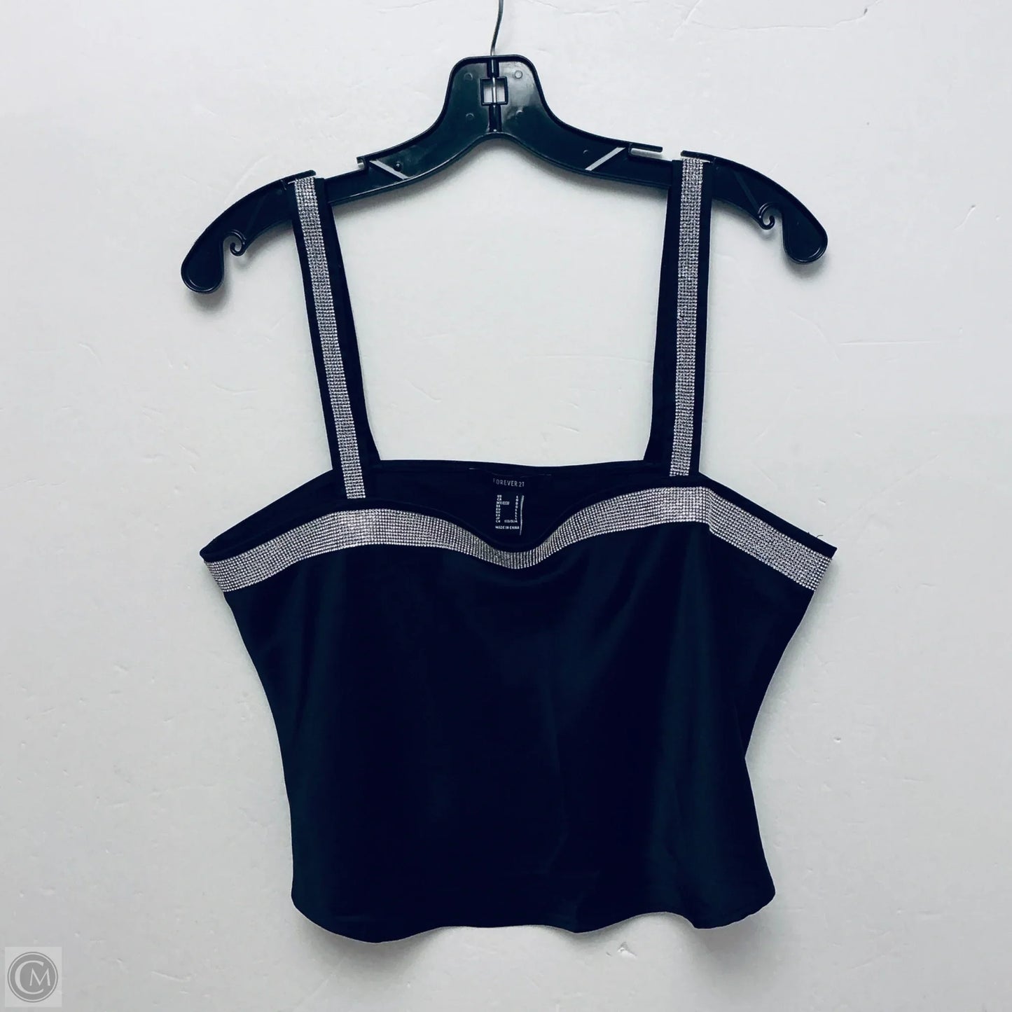 Top Sleeveless By Forever 21 In Black, Size: L