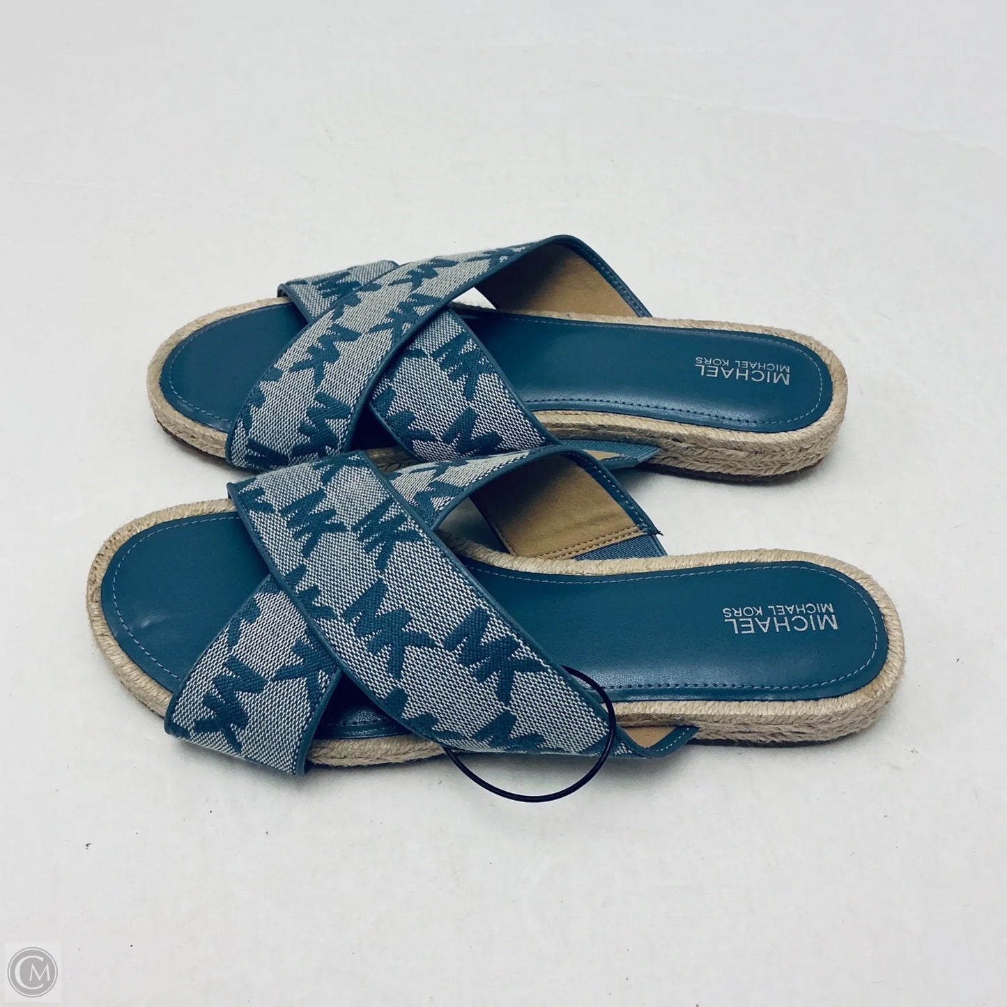 Sandals Flats By Michael By Michael Kors In Blue, Size: 8