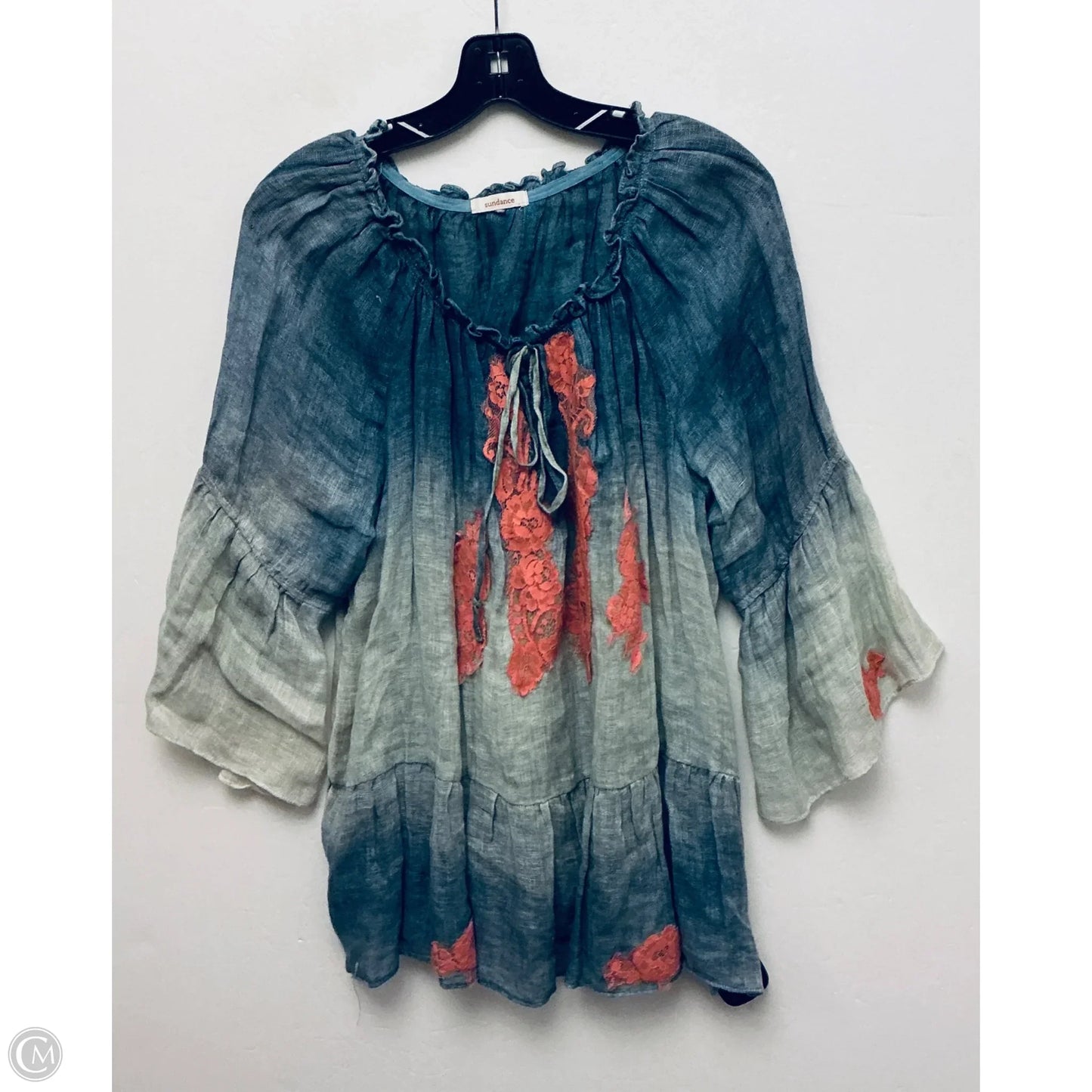 Top Long Sleeve By Sundance In Blue, Size: M