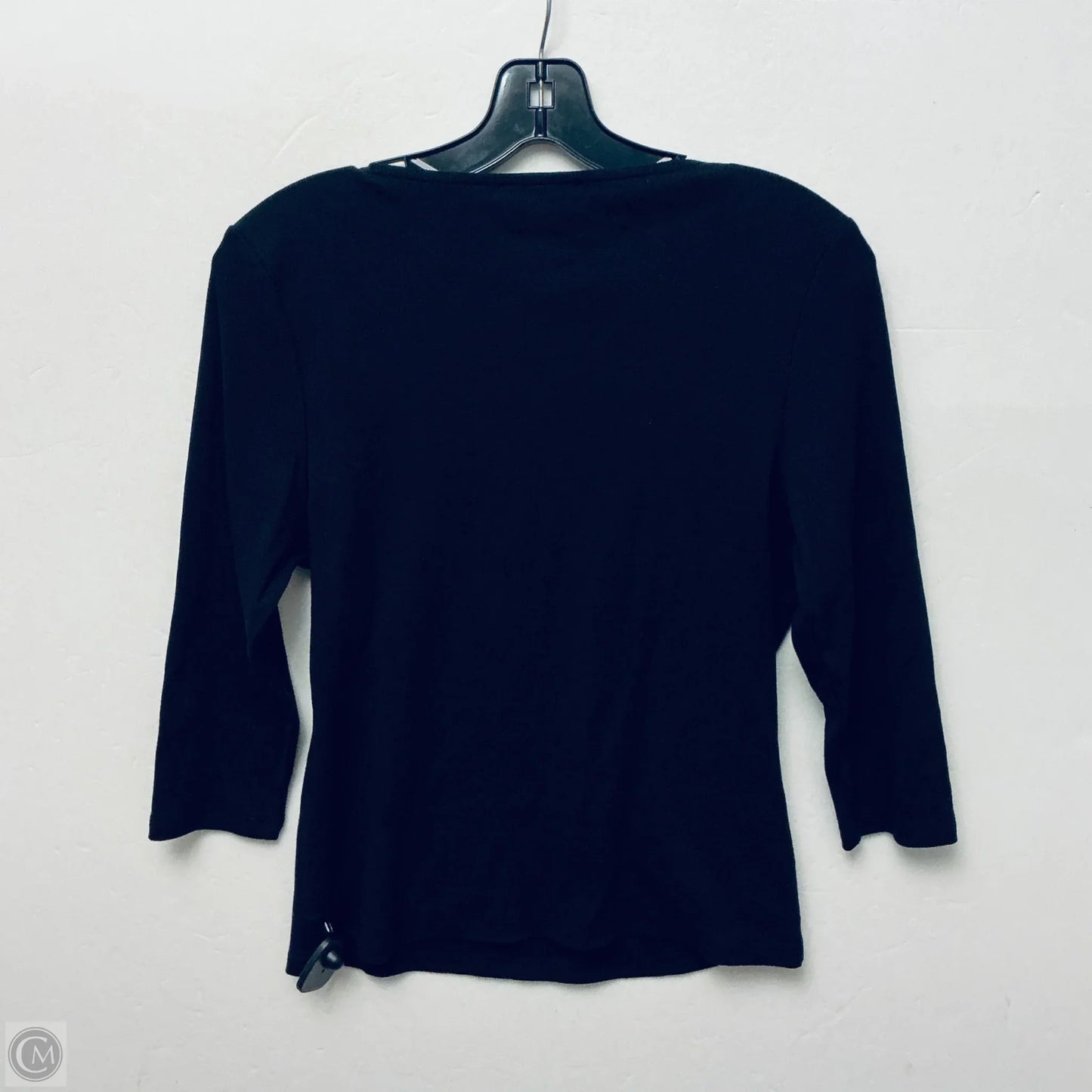 Top Long Sleeve Designer By Karl Lagerfeld In Black, Size: M