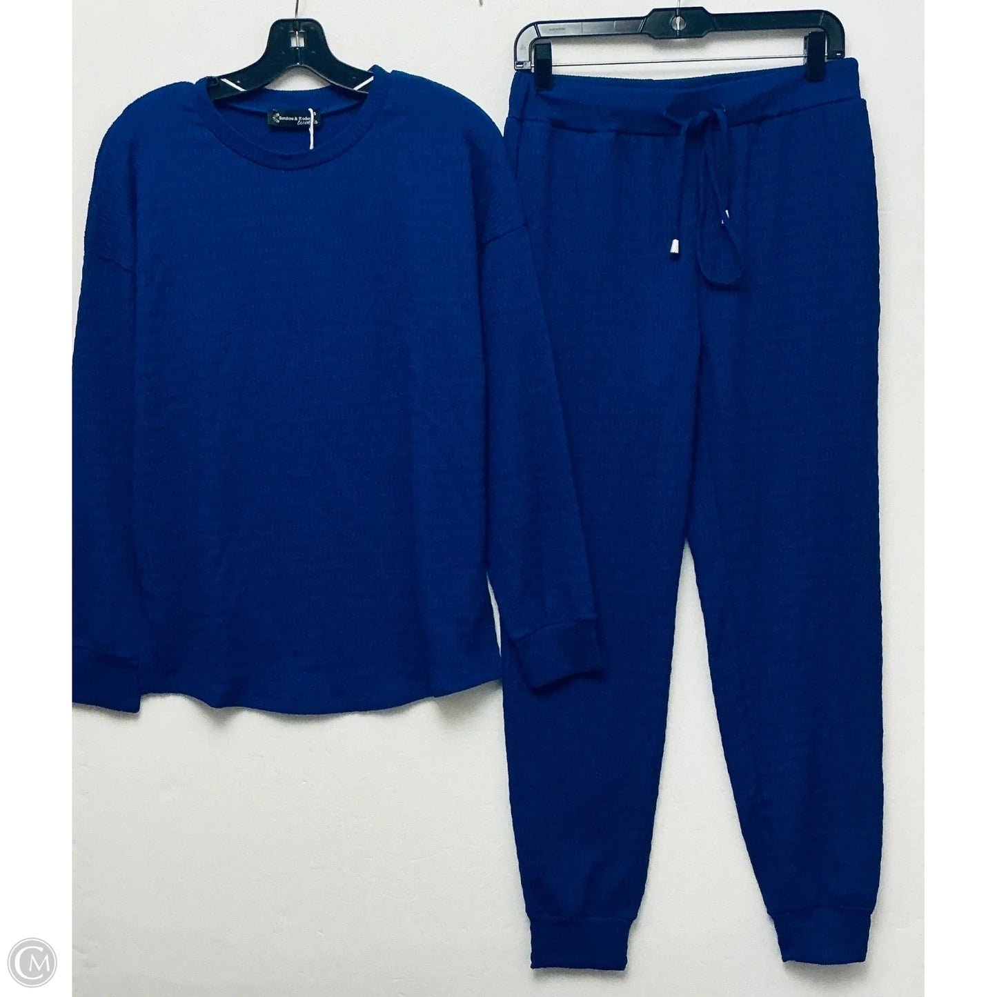 Pants Set 2pc By Essentials In Blue, Size: S