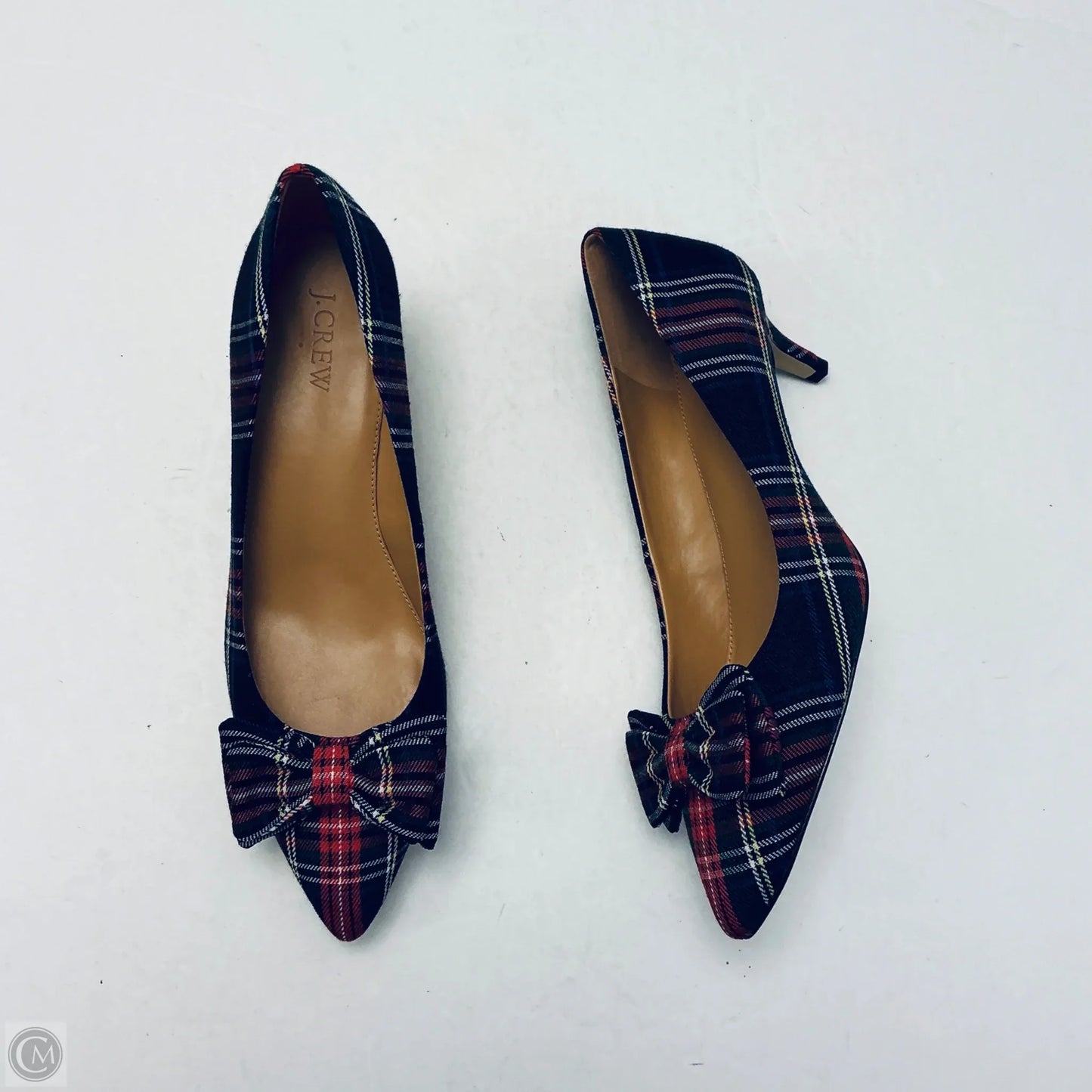 Shoes Heels Kitten By J. Crew In Plaid Pattern, Size: 9