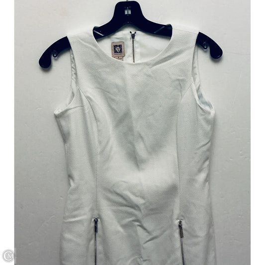 Dress Casual Midi By Anne Klein In White, Size: S