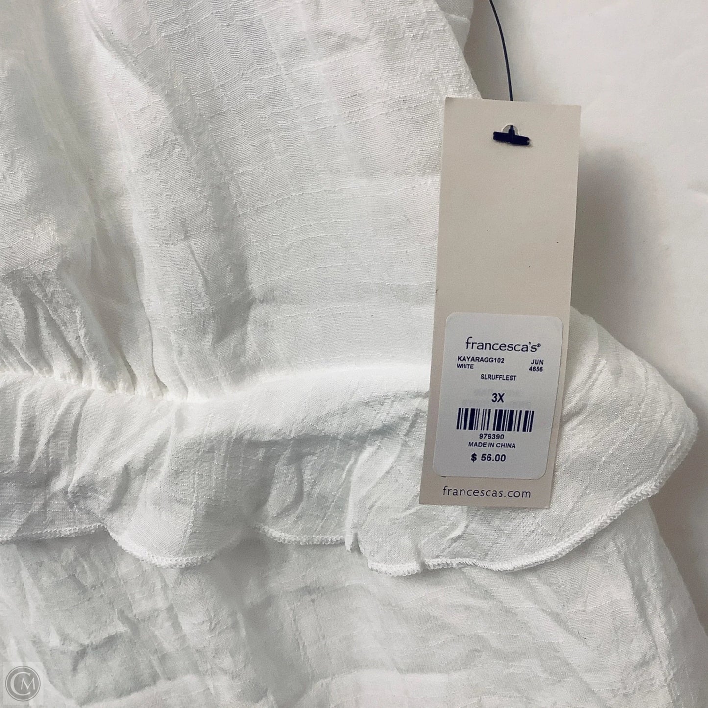 Dress Casual Short By Francesca's In White, Size: 3x