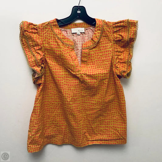 Top Sleeveless By Clothes Mentor In Orange, Size: L