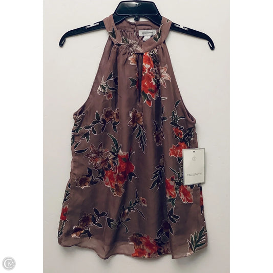 Top Sleeveless By Clothes Mentor In Mauve, Size: M
