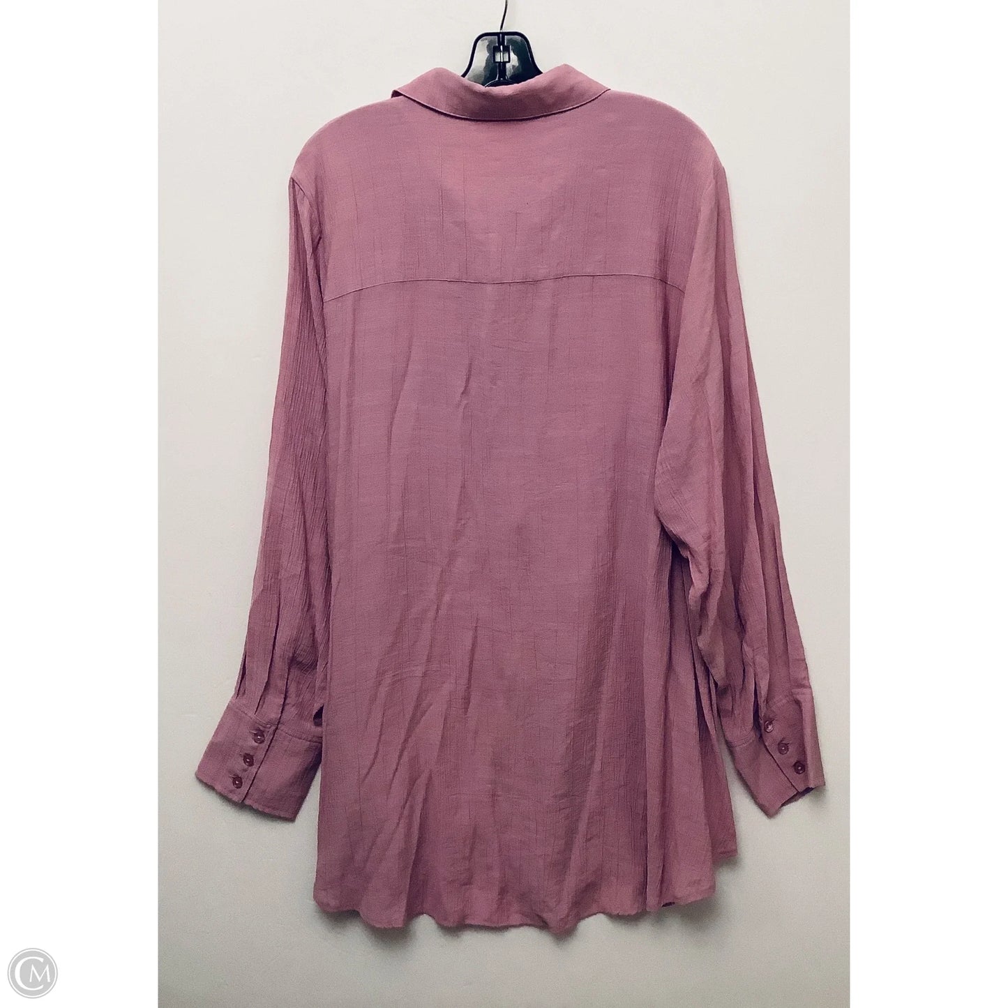 Top Long Sleeve By Clothes Mentor In Purple, Size: 3x