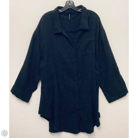 Top Long Sleeve By Clothes Mentor In Black, Size: 3x