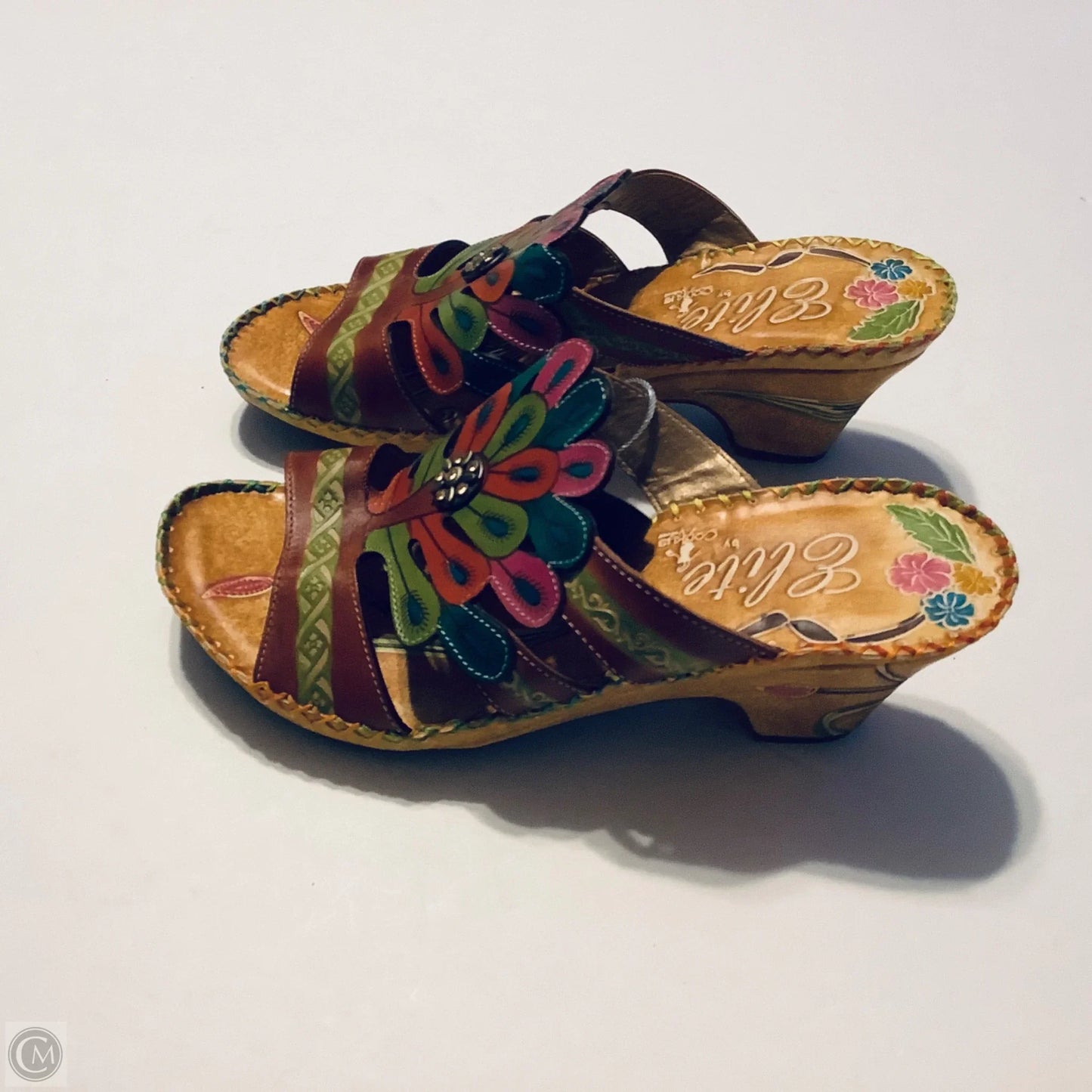 Shoes Heels Block By Clothes Mentor In Multi-colored, Size: 8