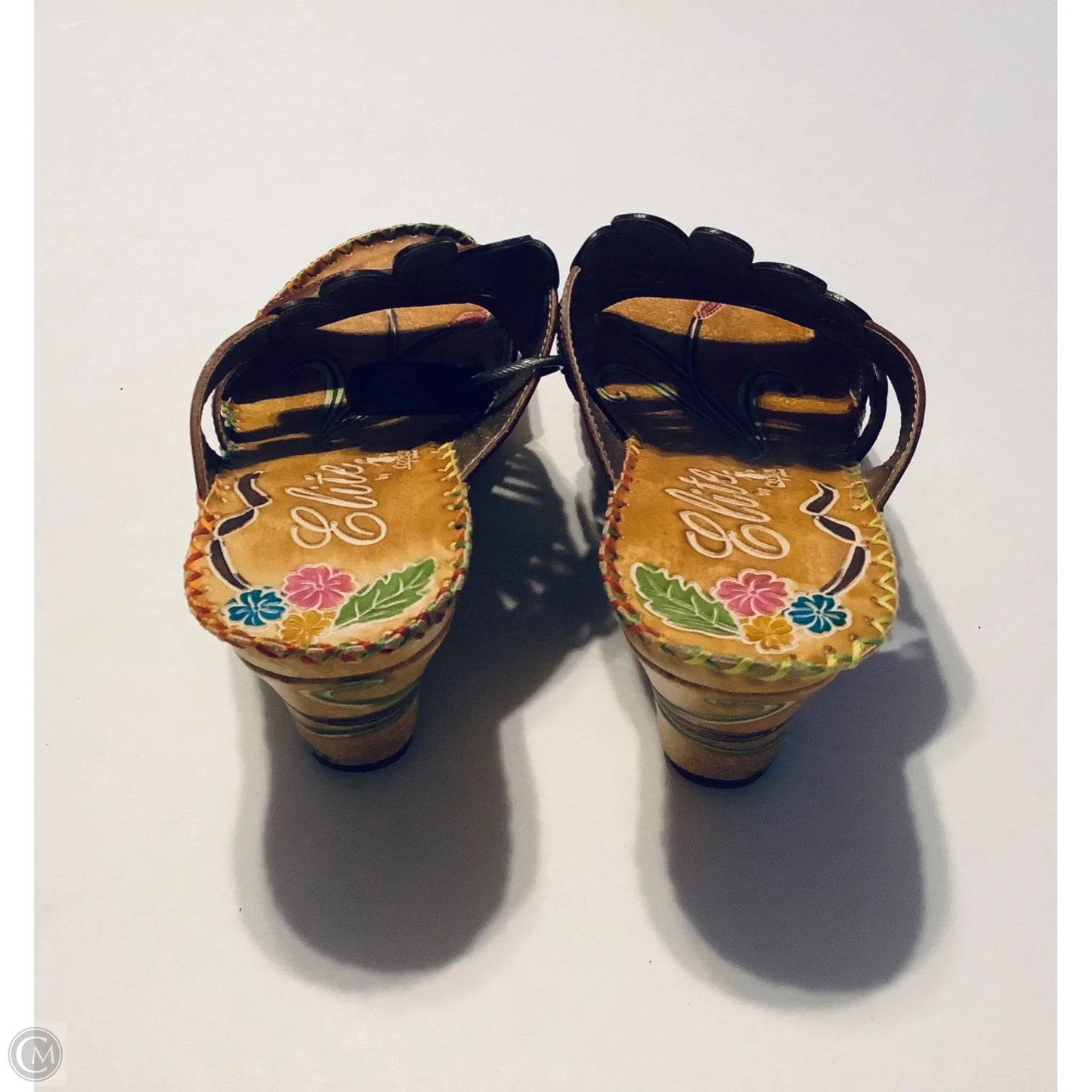Shoes Heels Block By Clothes Mentor In Multi-colored, Size: 8