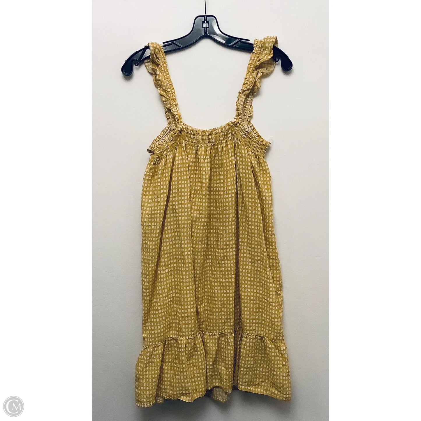 Dress Casual Short By Ces Femme In Yellow, Size: M