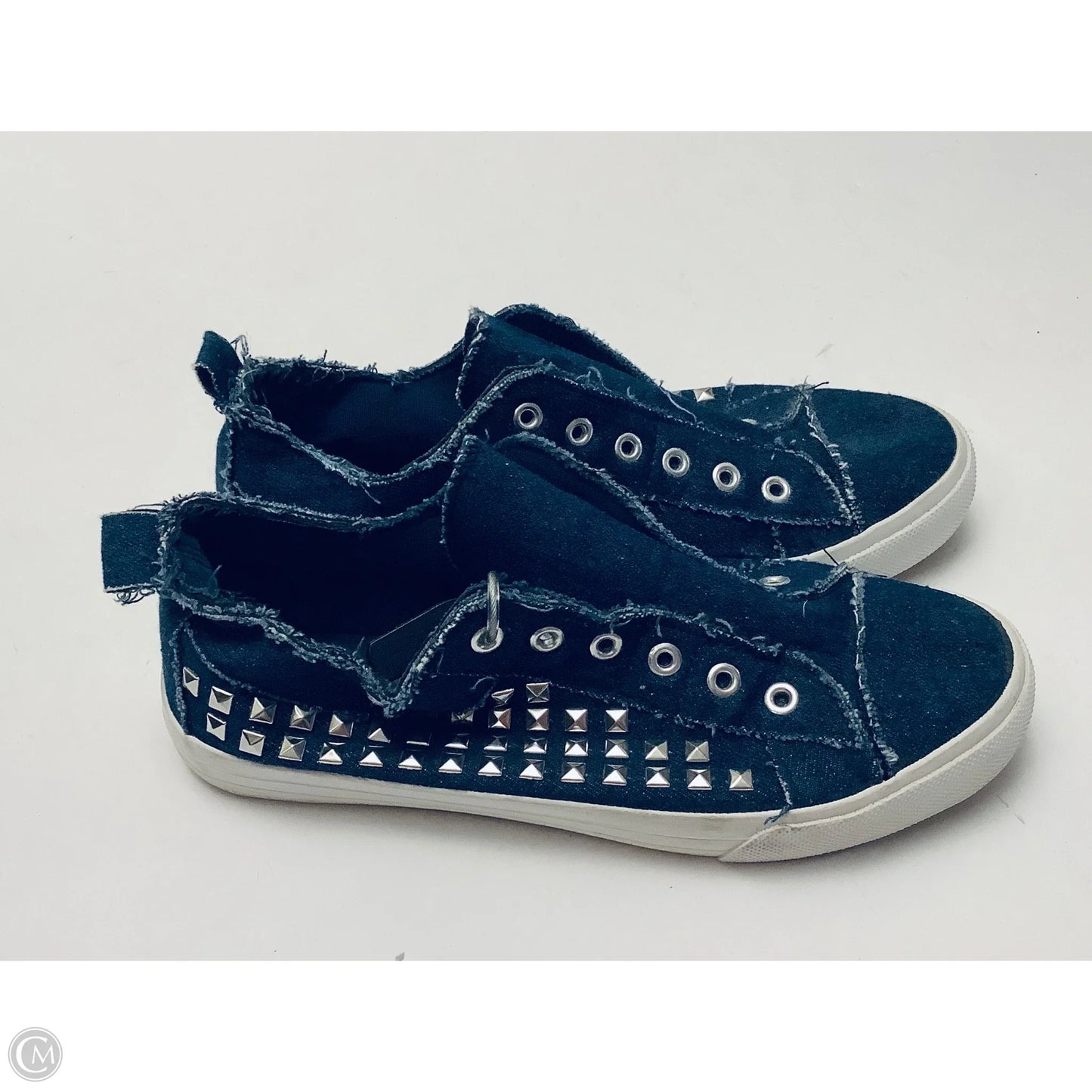 Shoes Sneakers By Yoki In Blue Denim, Size: 7