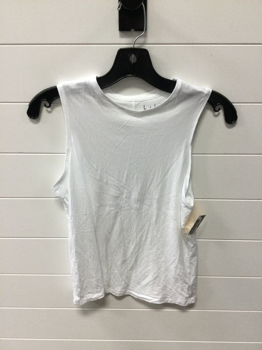 Top Sleeveless By Nicole By Nicole Miller In White, Size:Xs