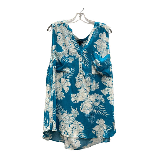 Top Sleeveless By Torrid In Blue, Size:4X