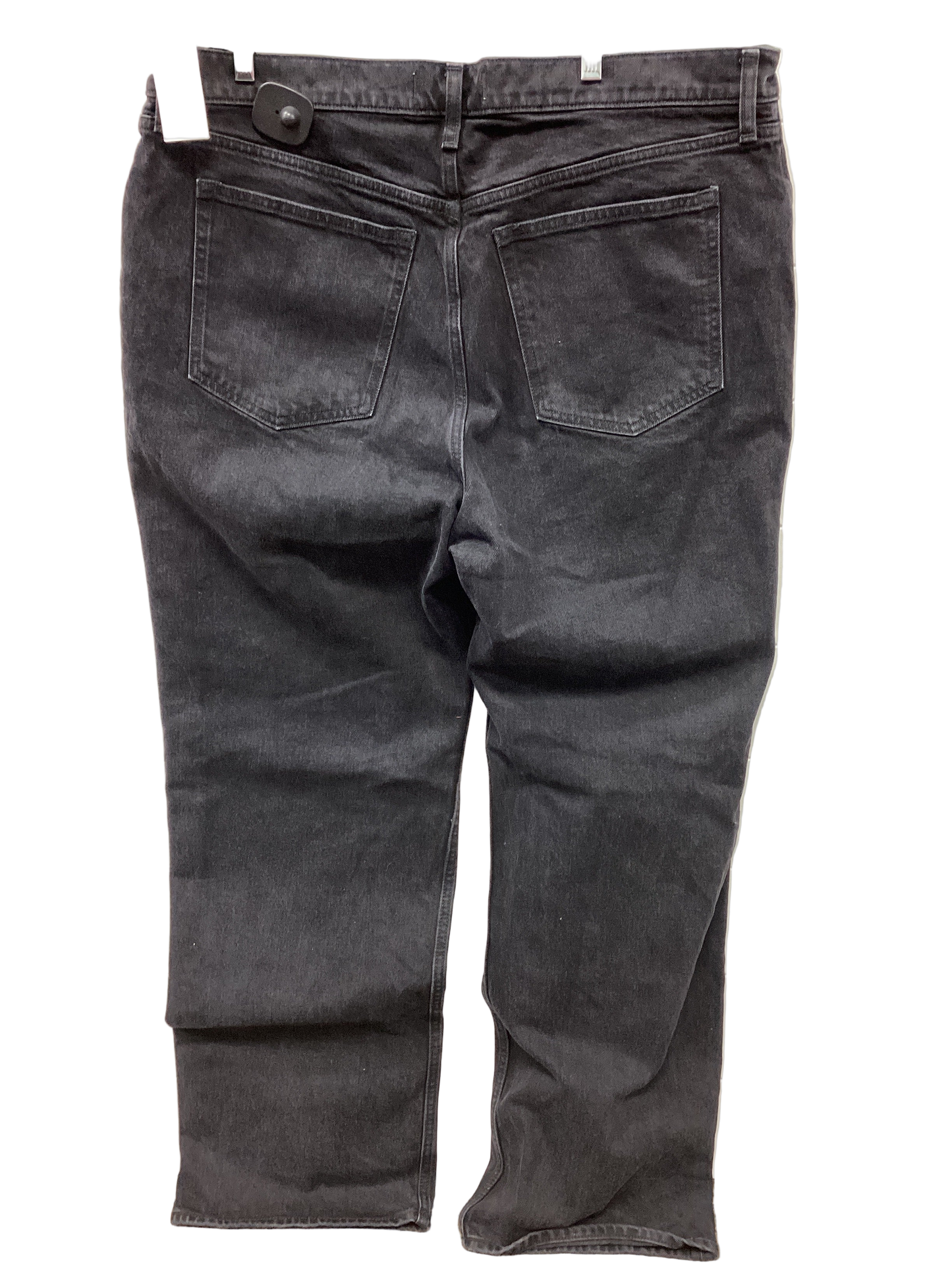 Jeans Wide Leg By Abercrombie And Fitch In Black Denim, Size:18