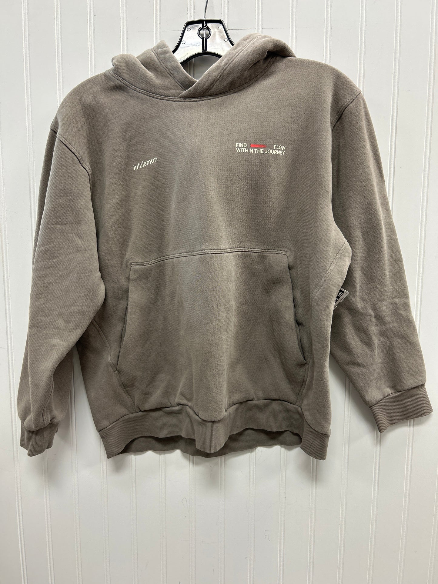 Athletic Sweatshirt Hoodie By Lululemon In Grey, Size:Xs