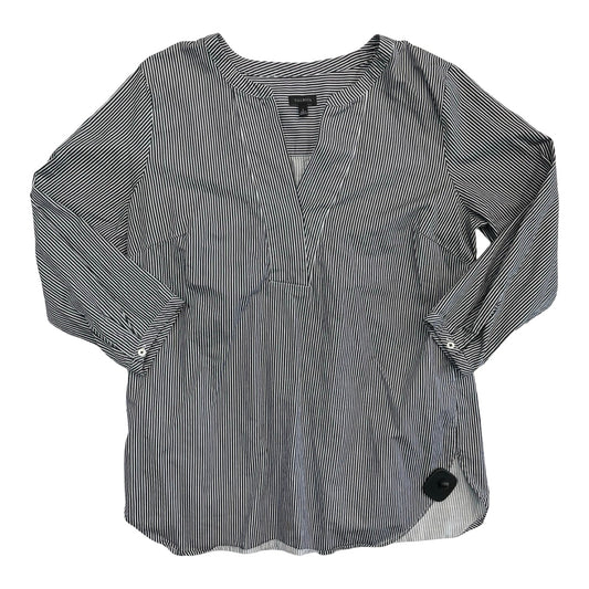 Top 2Pc Ls By Talbots In Striped Pattern, Size:L