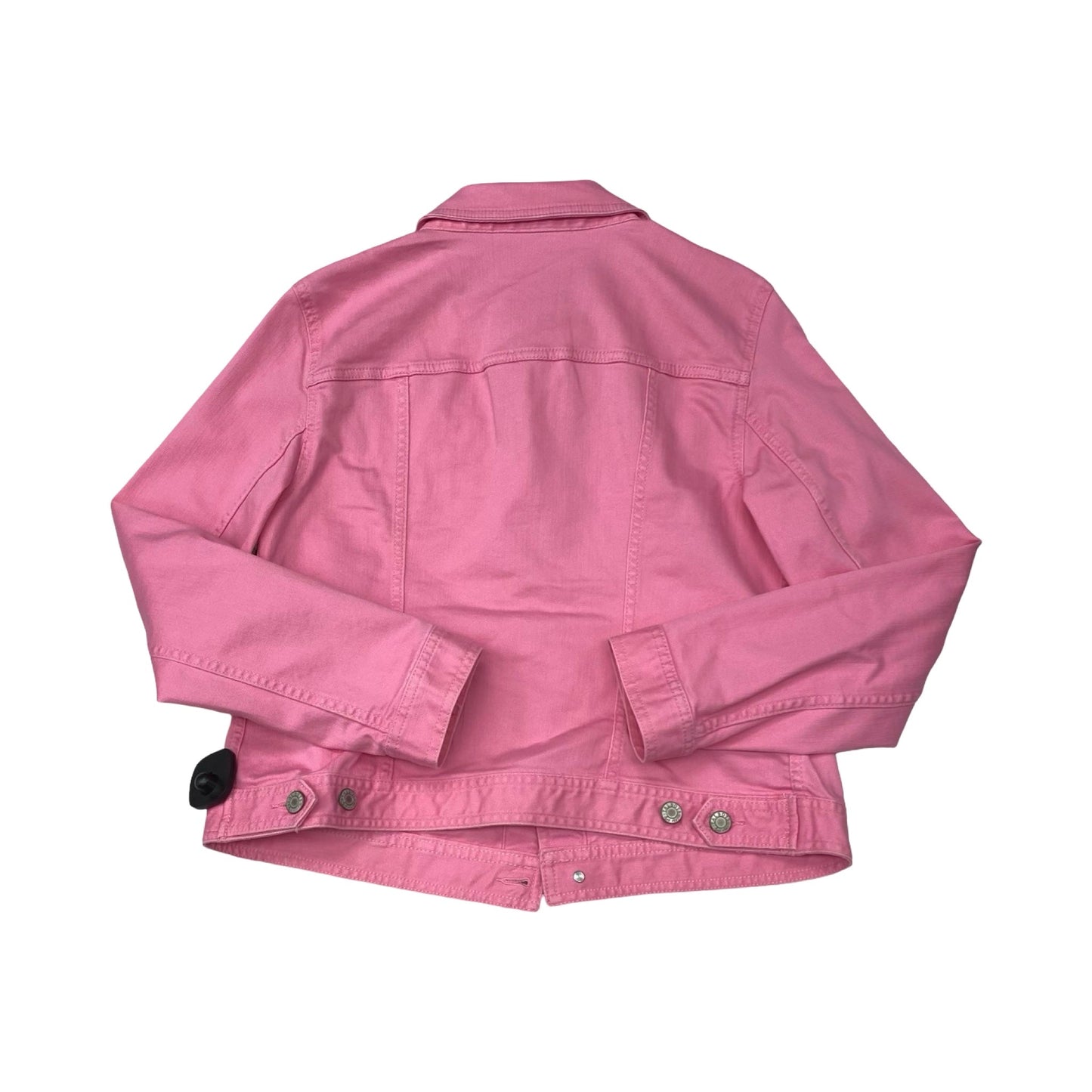 Jacket Denim By Talbots In Pink, Size:M