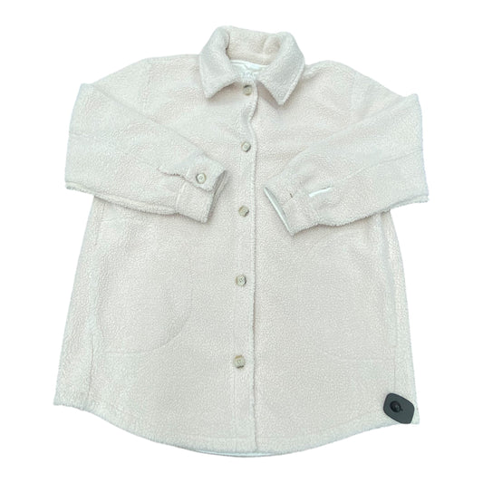 Coat Faux Fur & Sherpa By Spanx In White, Size:1X