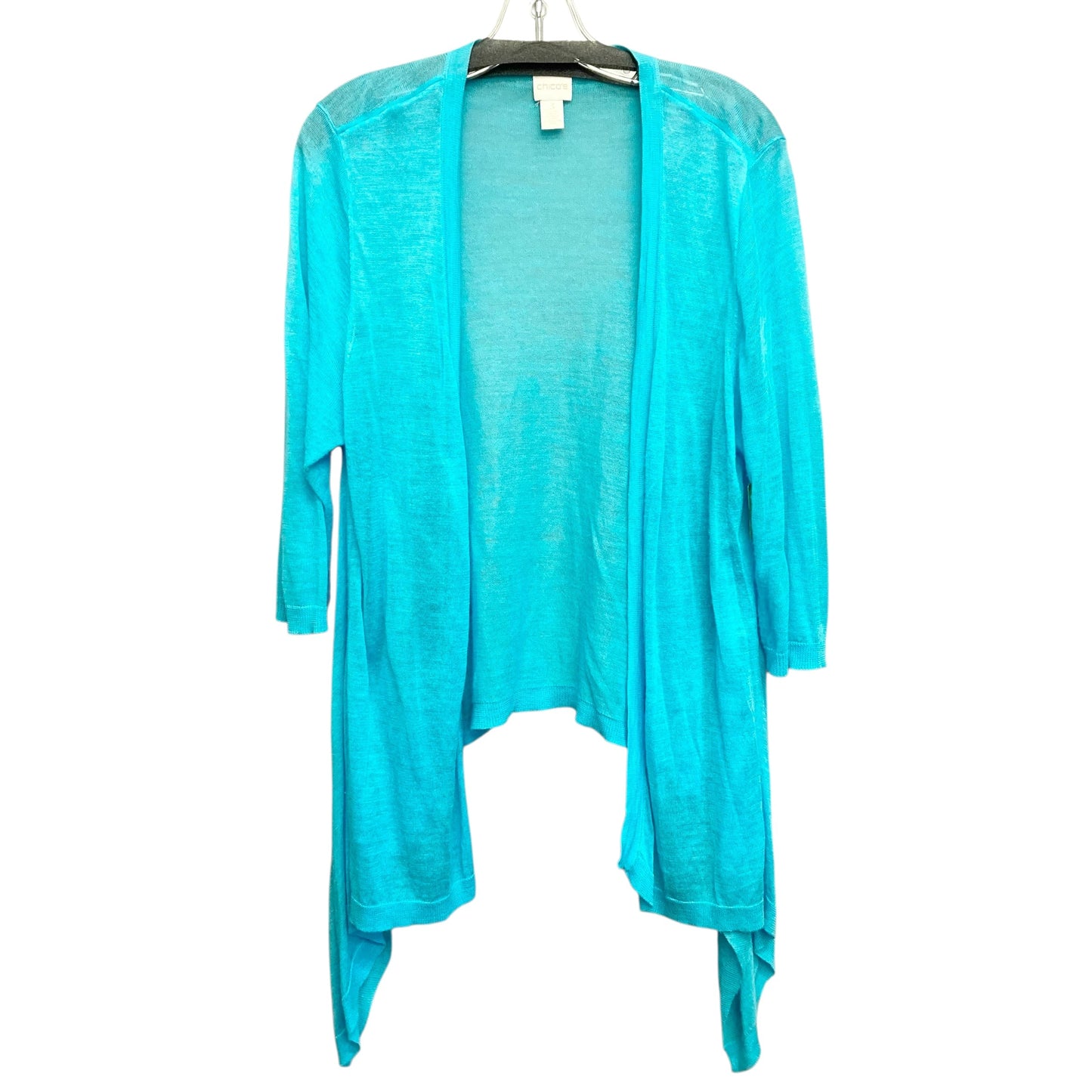 Sweater Cardigan By Chicos In Blue, Size:Xl