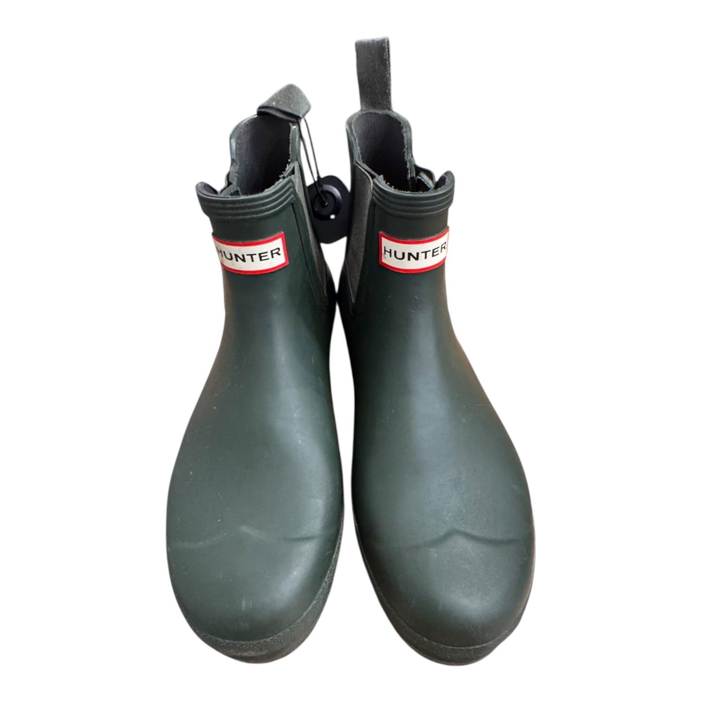 Boots Rain By Hunter In Green, Size:10