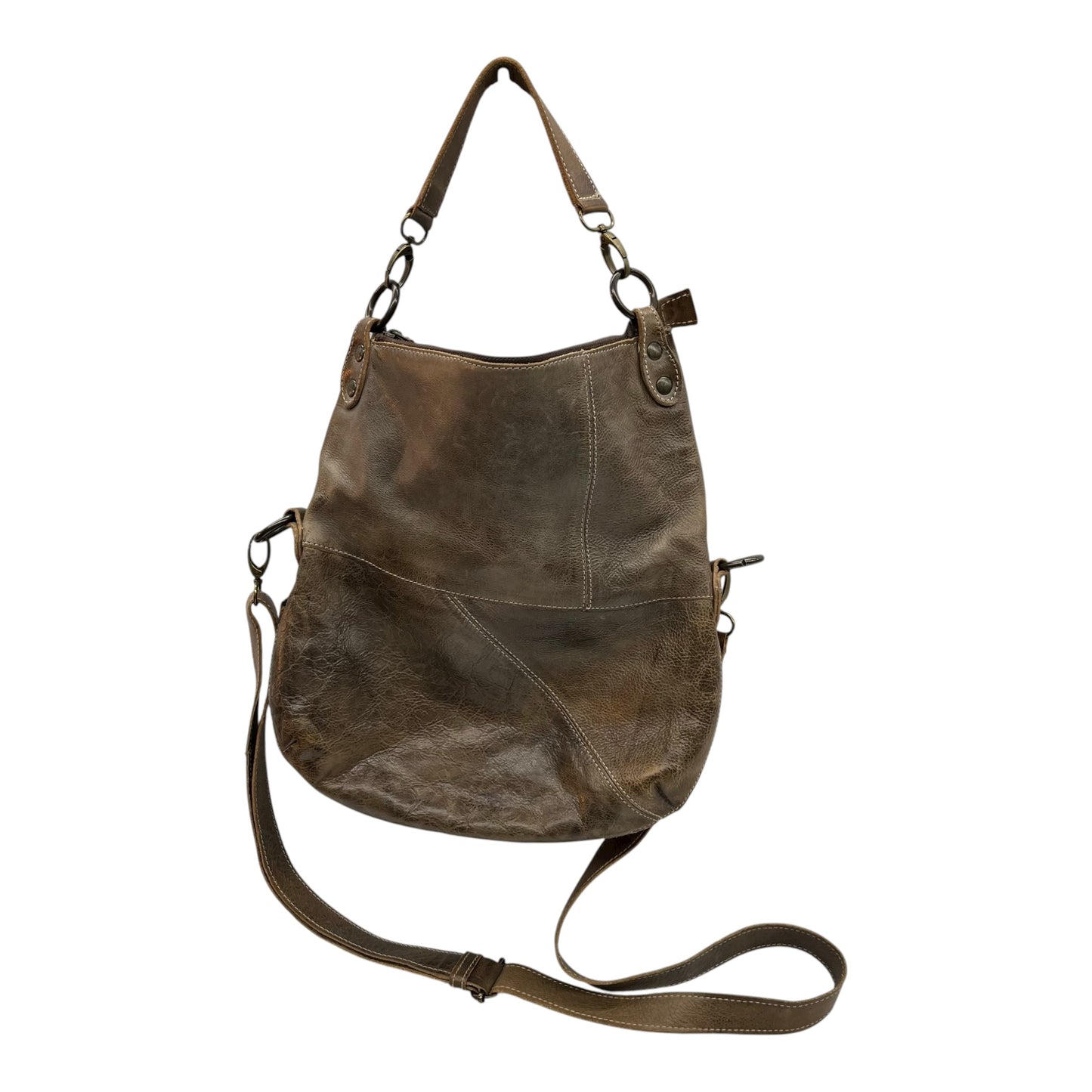 Crossbody Leather By Bed Stu In Tan, Size:Medium