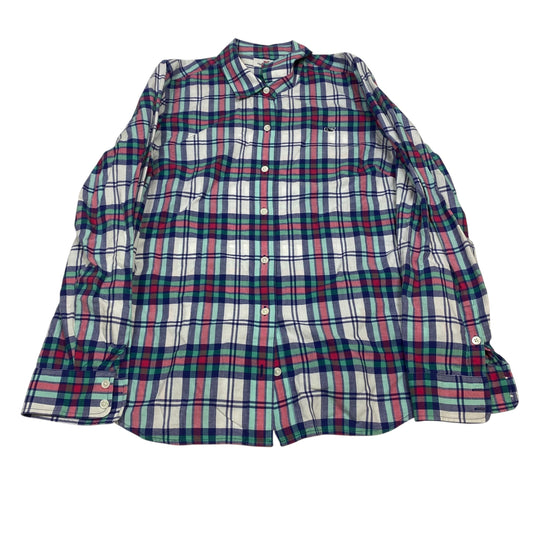 Top Ls Designer By Vineyard Vines In Blue & Pink, Size:L