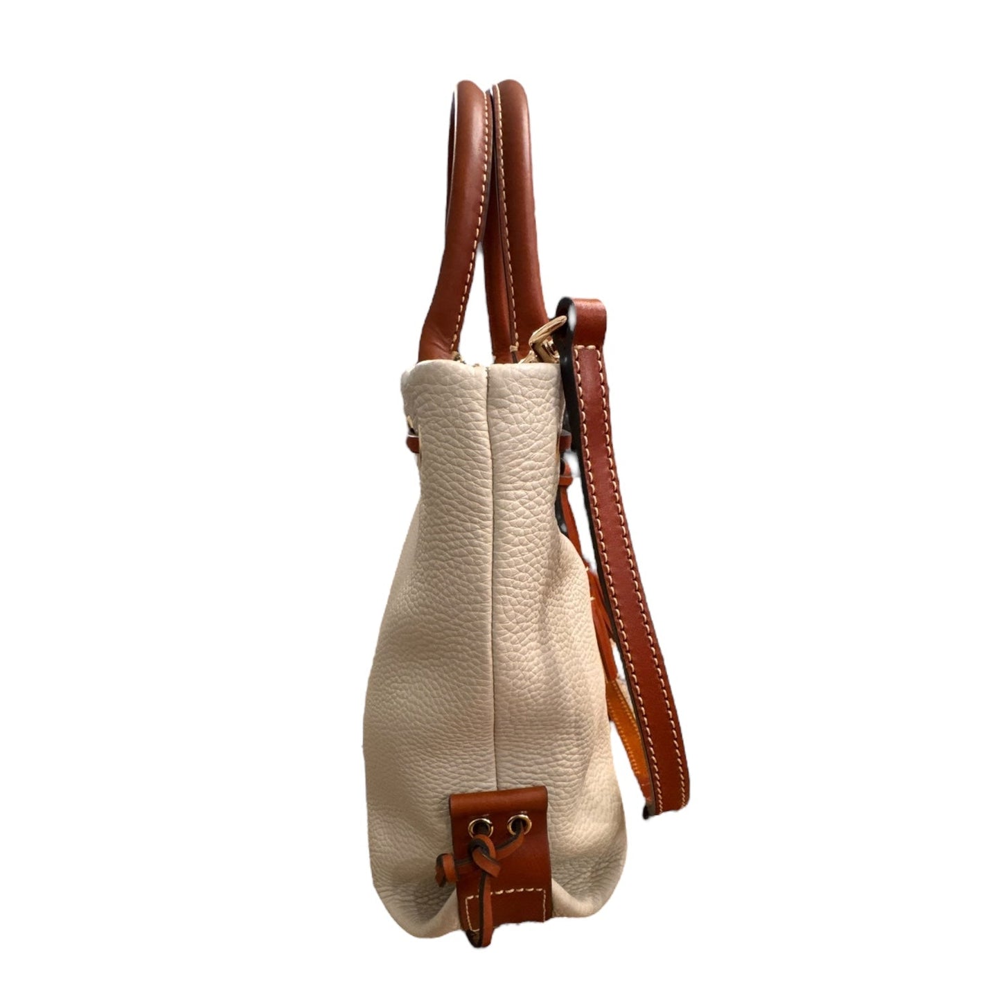 Handbag Designer By Dooney And Bourke In Cream, Size:Medium