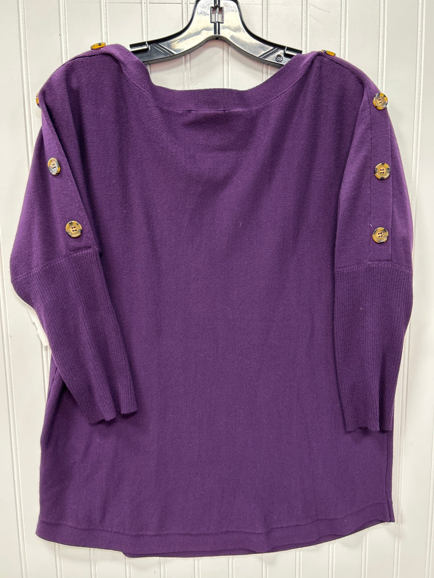 Sweater By Cable And Gauge In Purple, Size:L