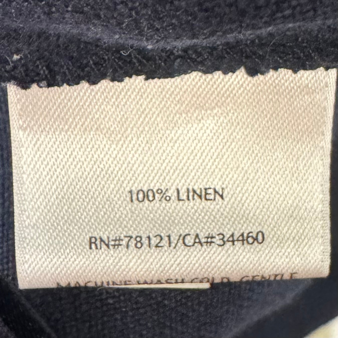 Linen Skirt Maxi By Eileen Fisher In Navy, Size: Xl