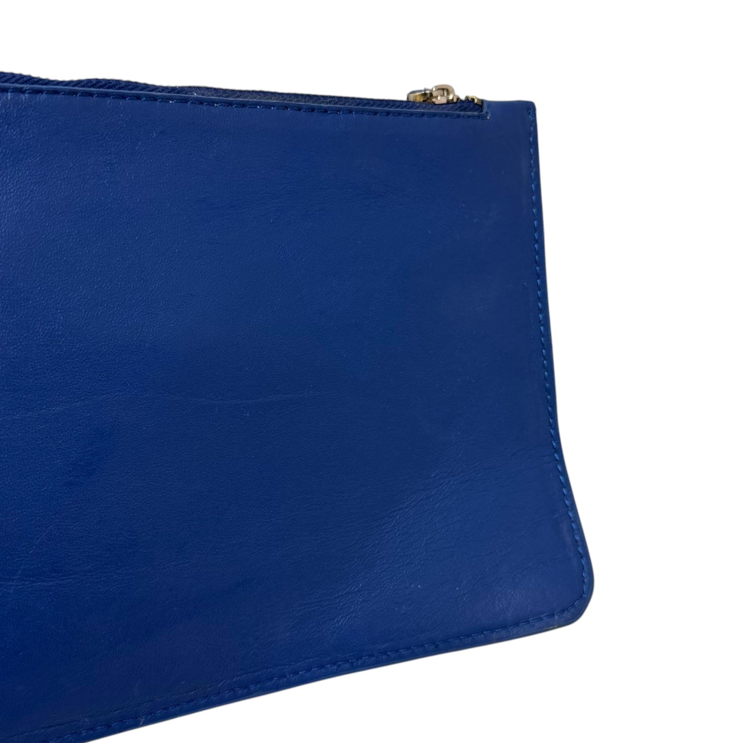 AS IS Limited Edition Leather Zip Document Pouch with Mirror Luxury Designer By Bottega Veneta, Size: Small