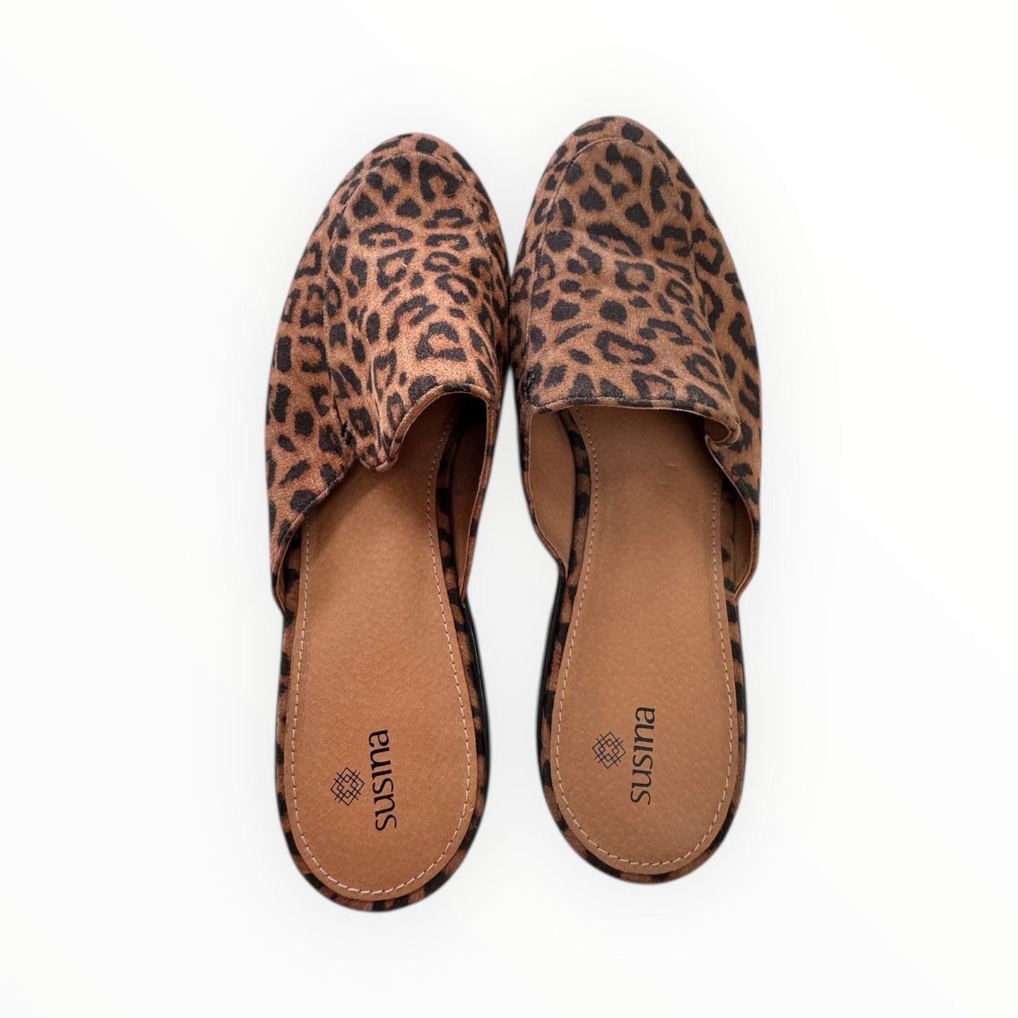 Shoes Flats By Susina In Animal Print, Size:11