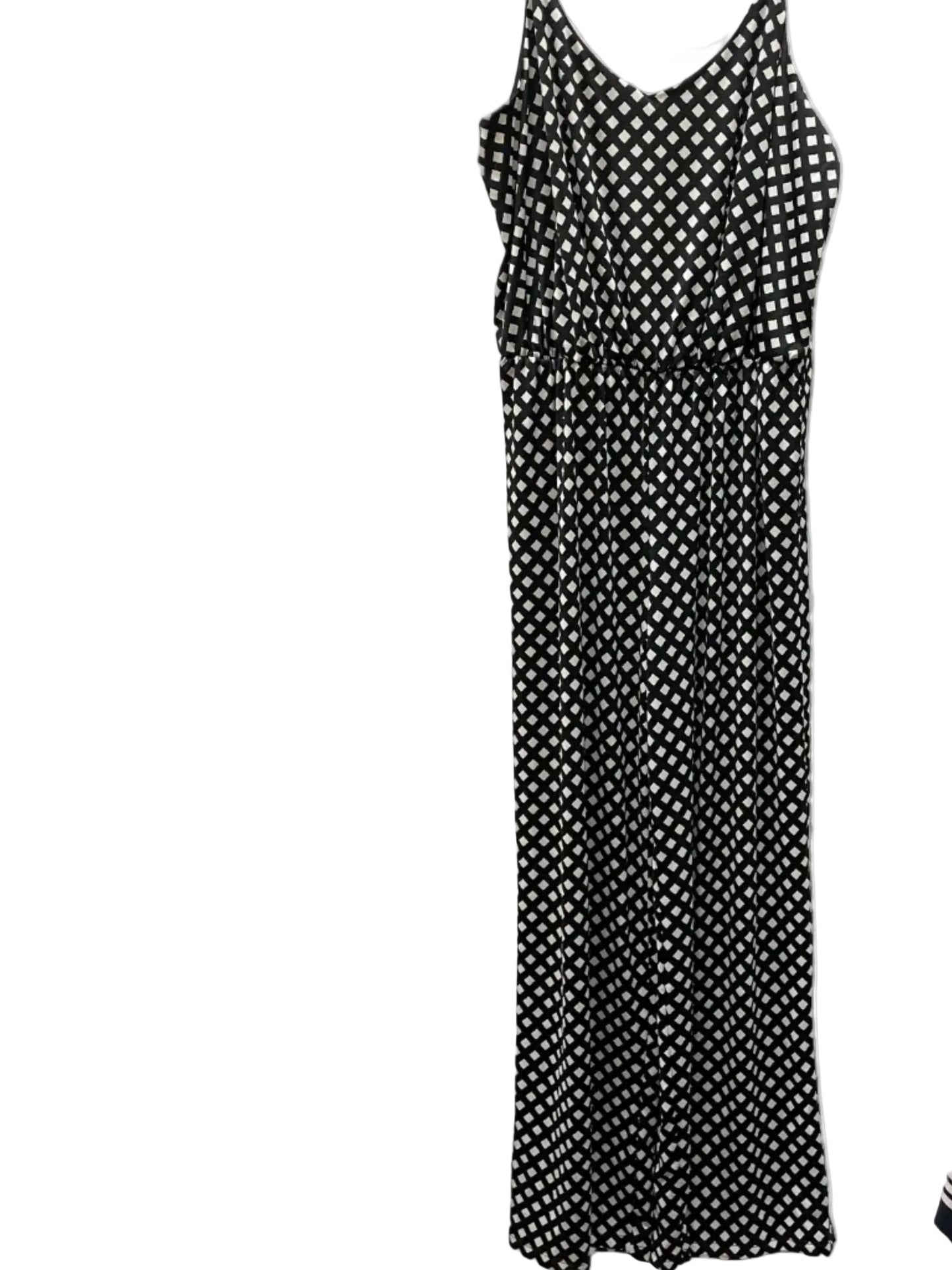 Jumpsuit By Agb In Black & Cream, Size:Xl