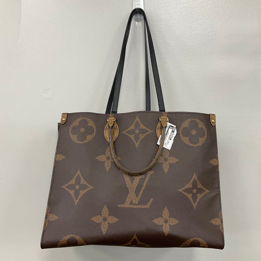 ONTHEGO Tote Luxury Designer By Louis Vuitton In Brown, Size:Large