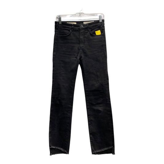 Jeans Cropped By Pilcro In Black Denim, Size:2