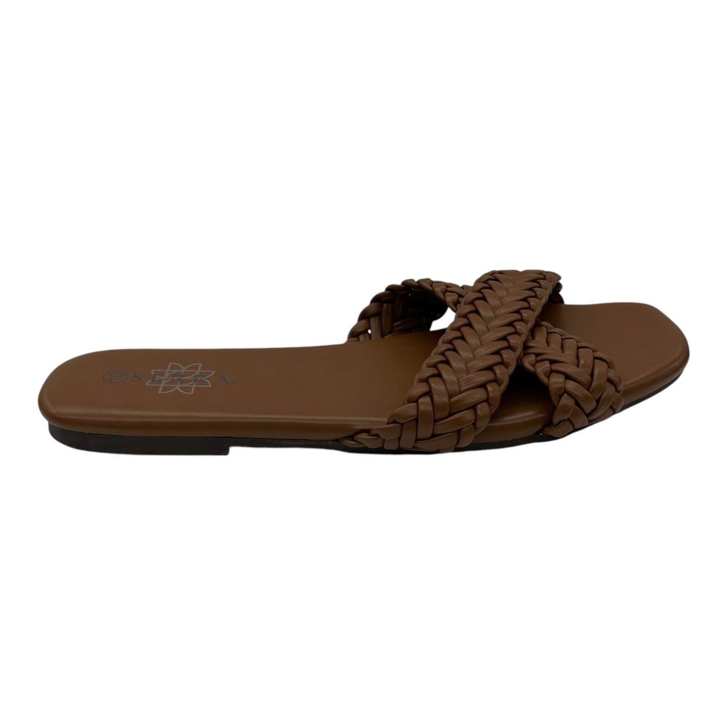 Sandals Flats By Serra In Brown, Size:10