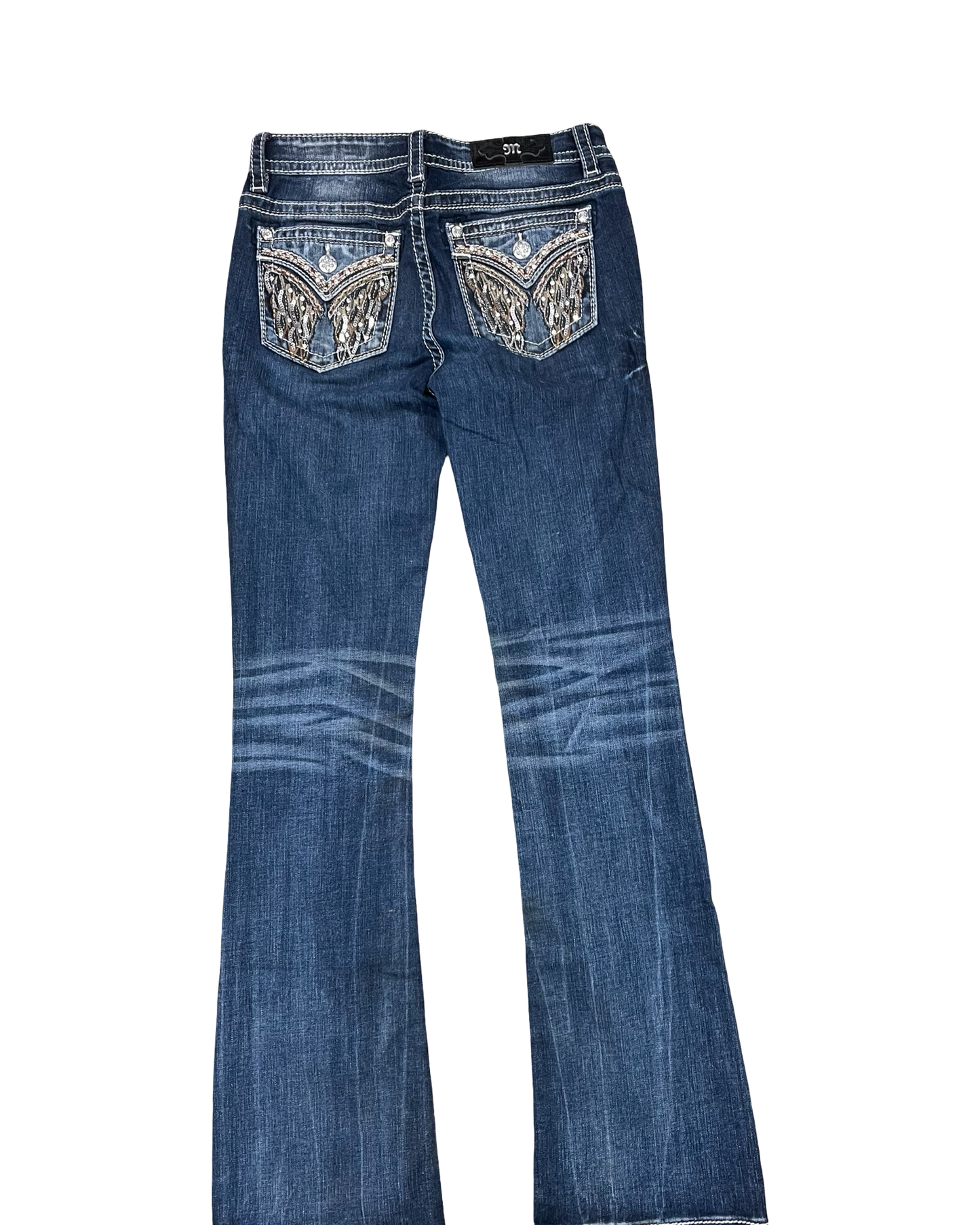 Jeans Boot Cut By Miss Me In Blue Denim, Size:2
