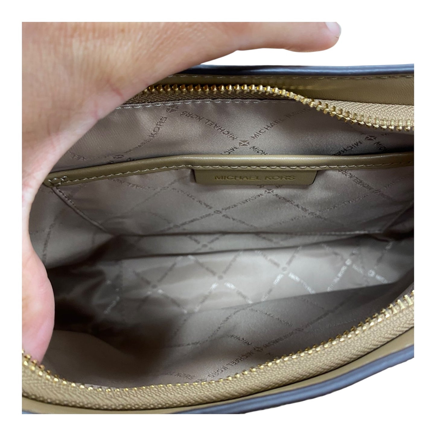 Crossbody Designer By Michael Kors In Brown, Size:Medium