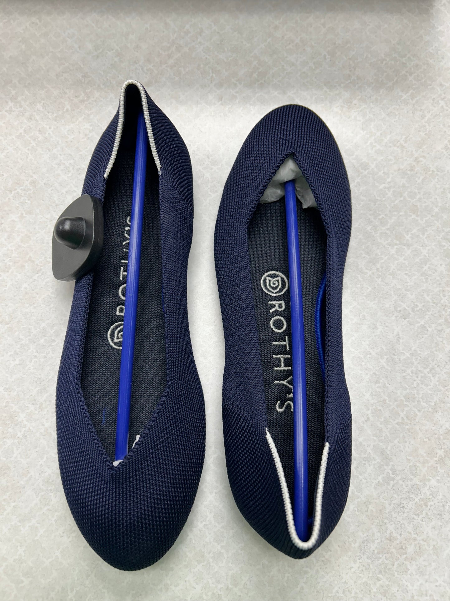Shoes Flats By Rothys In Navy, Size:6.5