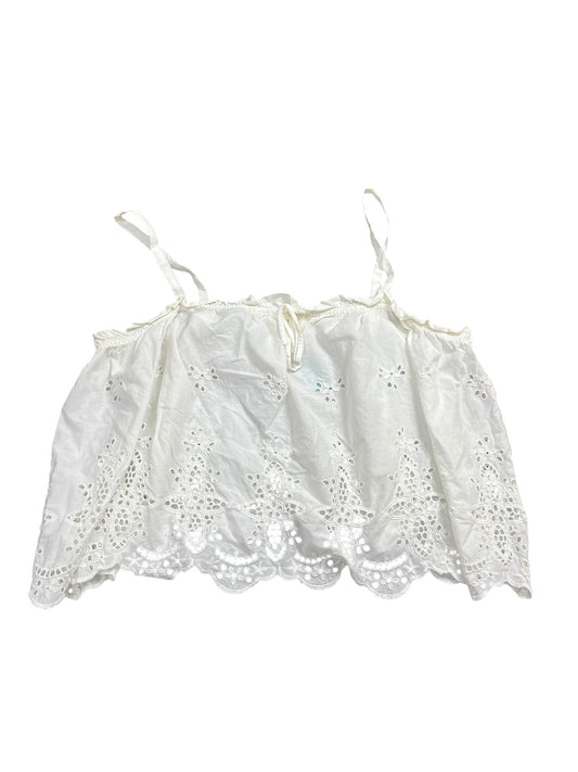 Blouse Sleeveless By Maeve In White, Size:Xl