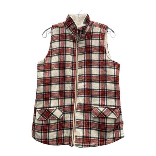 Vest Fleece By Maurices In Plaid Pattern, Size:S