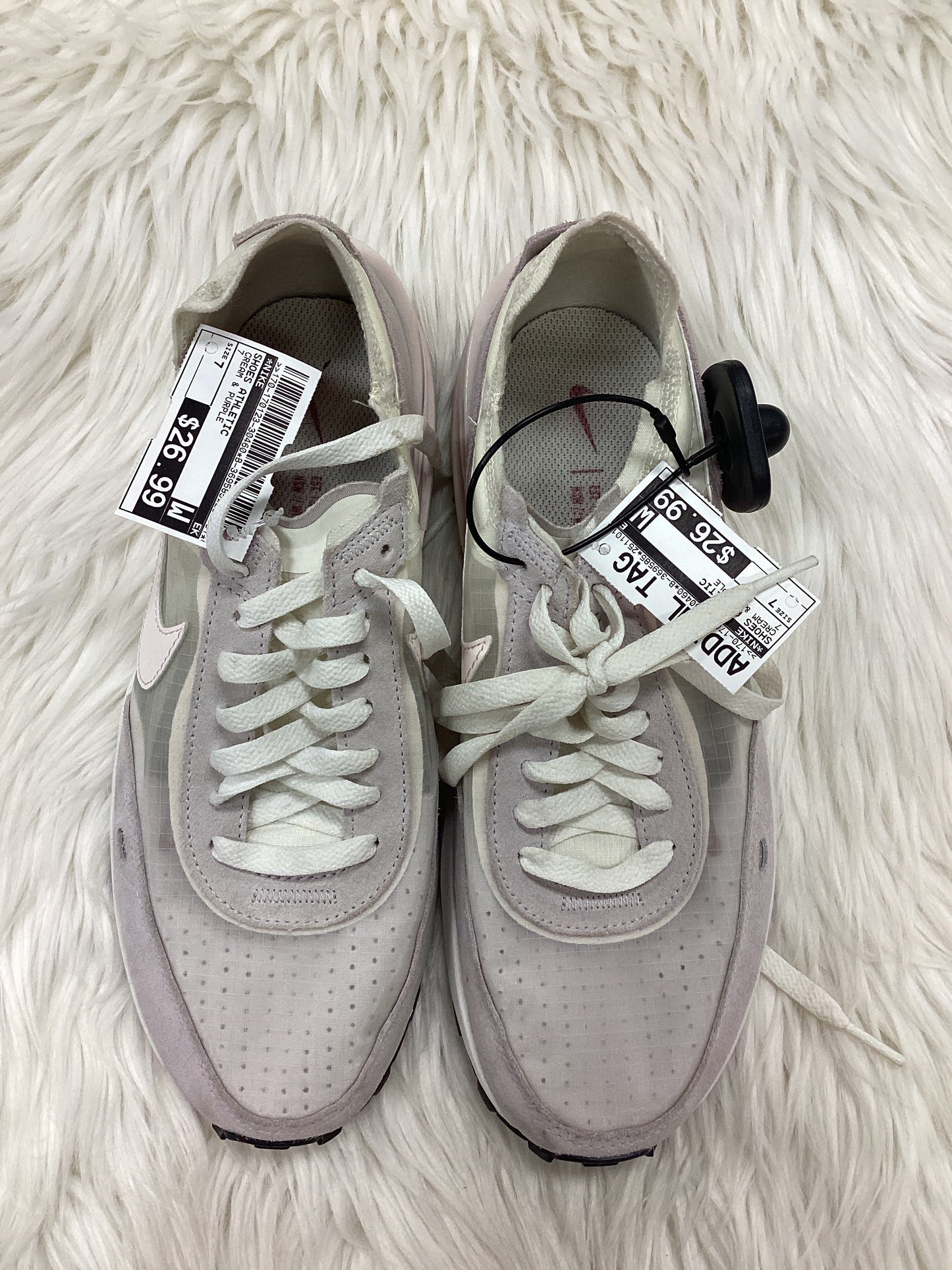 Shoes Athletic By Nike In Cream & Purple, Size:7