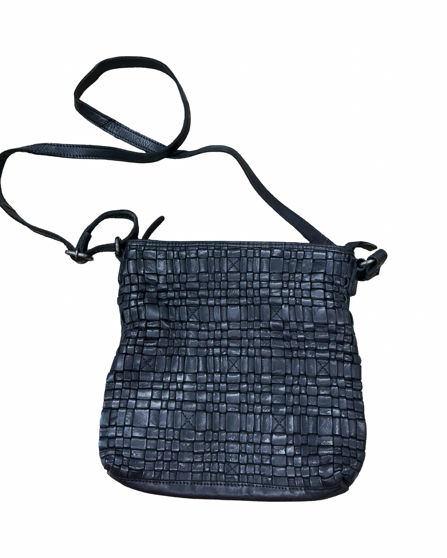 Crossbody Leather By Clothes Mentor In Black, Size:Medium