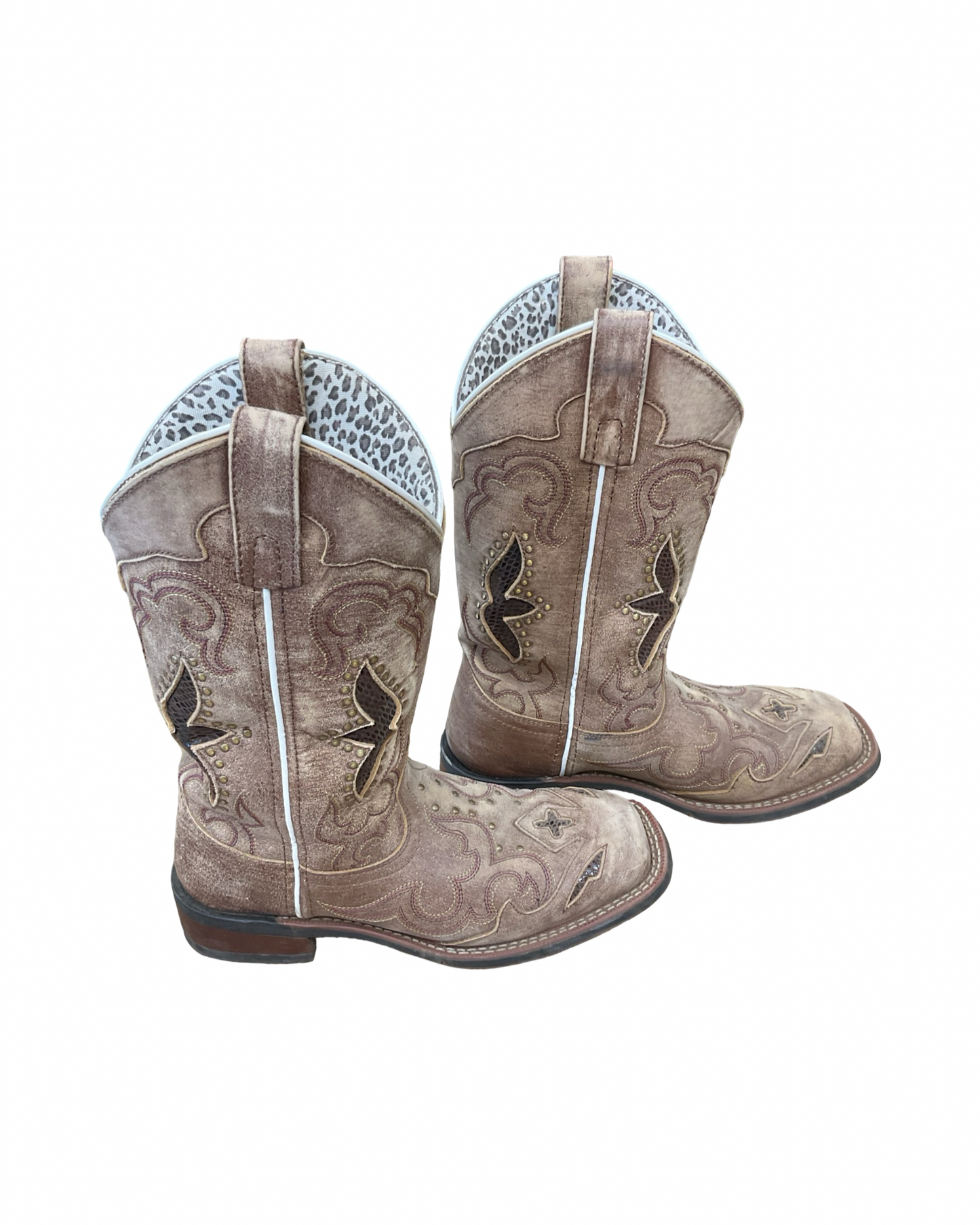 Boots Western By Laredo In Tan, Size:7