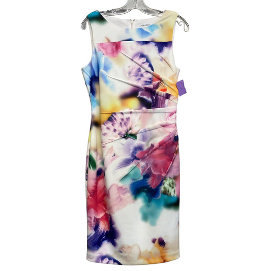Dress Work By Calvin Klein In Multi, Size:S